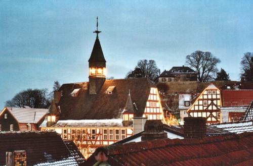 Rathaus und Schloss in Homberg (Ohm)