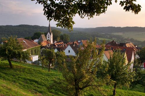Blick auf Homberg (Ohm) vom Schloss